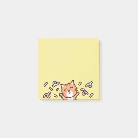 キャラクター猫のメモ ポストイット (正面)