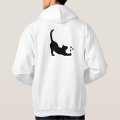 キャラクター猫 メンズ レディース パーカ (裏面)
