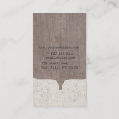 キャラクター線糸モ魅力的エレガントノグラム 名刺 (裏面)