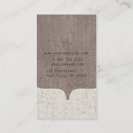 キャラクター線糸モ魅力的エレガントノグラム 名刺 (裏面)