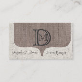 キャラクター線糸モ魅力的エレガントノグラム 名刺 (正面)