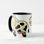 キャラクター酪農牛の陶器マグカップ マグカップ (正面左)