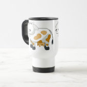 キャラクター酪農牛アルミ製トラベルマグ トラベルマグ (正面左)