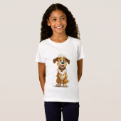 キャラクター風の犬 Tシャツ (正面フル)