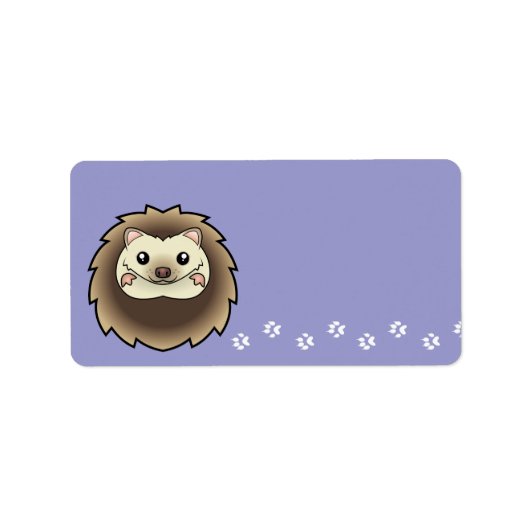 キャラクター ピグミーハリネズミ ラベル (正面)