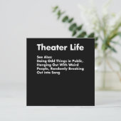 キャラクター・ライフおもしろい、ドラマ俳優の女優ギフト サンキューカード (スタンド正面)