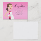 キャラクター-料理用の2が付いている名刺 名刺 (正面/裏面)