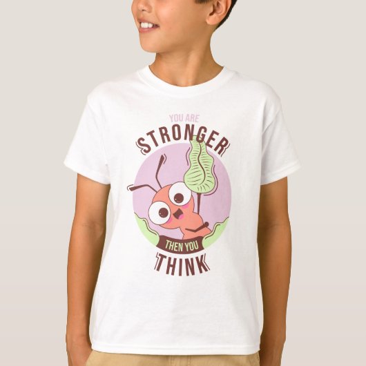 キャラクターAnt強いモチベーション Tシャツ (正面)