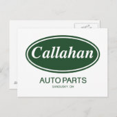 キャラハン オートパーツ ポストカード (正面/裏面)