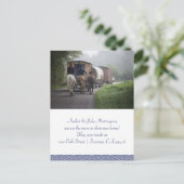 キャラバンと馬のライダーが発表を移動 案内ポストカード (スタンド正面)