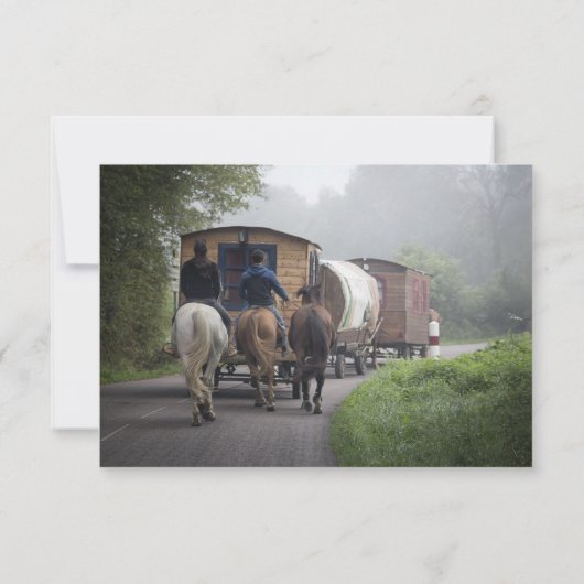 キャラバンと馬の移動発表 案内状 (裏面)