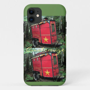 キャラバンのカスタマイズ赤いジプシーの小さいキャラバン iPhone 11 ケース