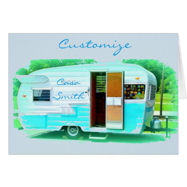 キャラバンのヴィンテージのジプシーのトレーラーThunder_Cove (正面横)