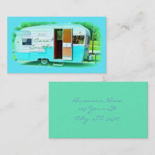 キャラバンの家Thunder_Cove 名刺 (正面/裏面)