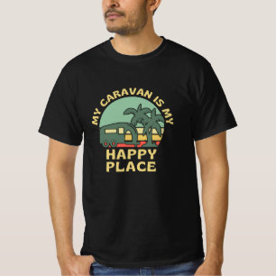 キャラバンアスマイハッピープレイスキャラバンニング Tシャツ