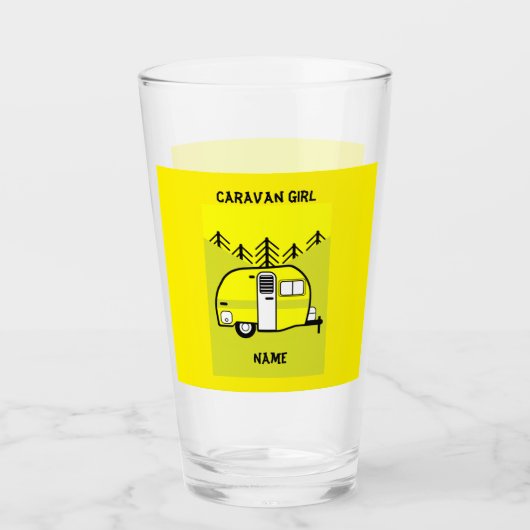 キャラバンアートギフト – Love My Caravan Coffee Mug Doo タンブラーグラス (正面)