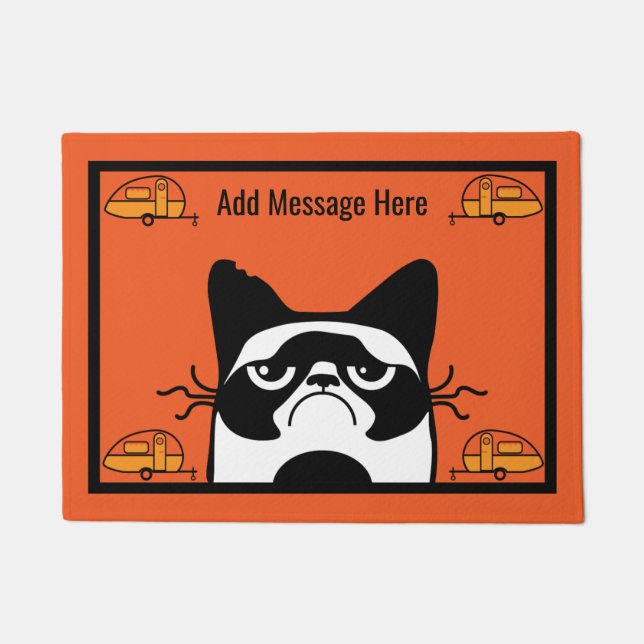 キャラバンキャットドアマット ドアマット (正面)