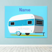 キャラバンキャンパーRVサンダー_コーブ キャンバスプリント (インサイチュ (ウッドフロア))