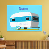 キャラバンキャンパーRVサンダー_コーブ キャンバスプリント (インサイチュ (リビング))