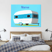 キャラバンキャンパーRVサンダー_コーブ キャンバスプリント (インサイチュ (寝室))