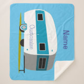 キャラバンキャンパーRVサンダー_コーブ シェルパブランケット (正面)