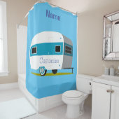 キャラバンキャンパーRVサンダー_コーブ シャワーカーテン (インサイチュ)