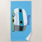 キャラバンキャンパーRVサンダー_コーブ ビーチタオル (正面)