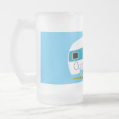 キャラバンキャンパーRVサンダー_コーブ フロストグラスビールジョッキ (左)