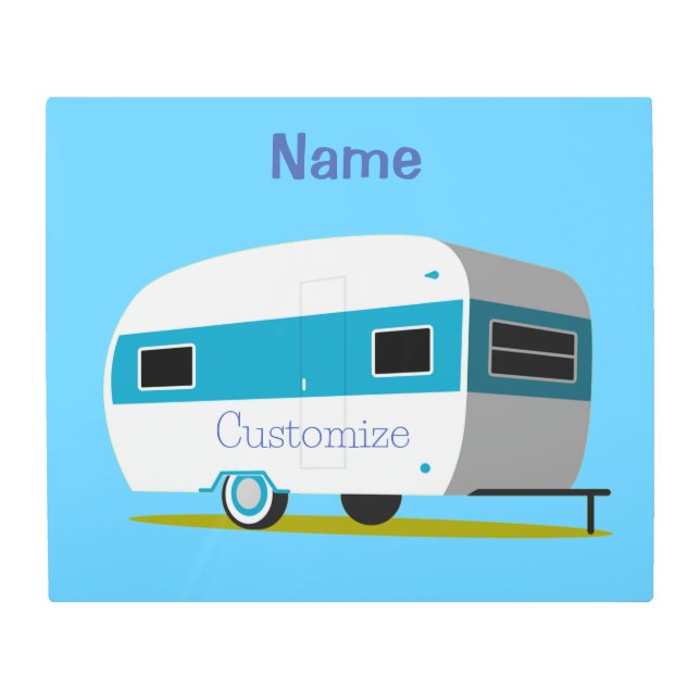 キャラバンキャンパーRVサンダー_コーブ メタルプリント (正面)