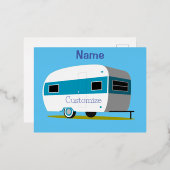 キャラバンキャンパーRVサンダー_コーブ 箔シーズンポストカード (正面/裏面)