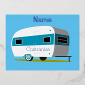 キャラバンキャンパーRVサンダー_コーブ 箔シーズンポストカード (正面)