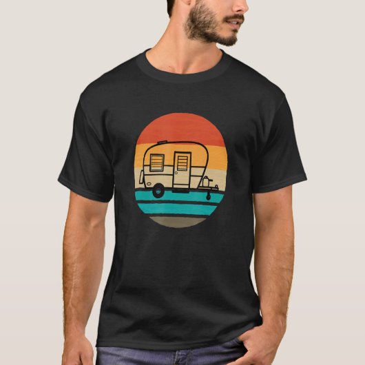 キャラバンキャンピングキャおもしろいンピング1 Tシャツ (正面)