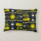 キャラバンキャンピングデコール アクセントクッション (裏面)