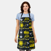 キャラバンキャンピングデコール エプロン (着用した状態)