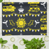 キャラバンキャンピングデコール キッチンタオル (折り畳み)