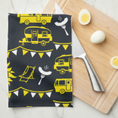 キャラバンキャンピングデコール キッチンタオル (四つ折り)