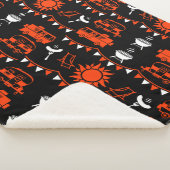 キャラバンキャンピングデコール シェルパブランケット (3/4)