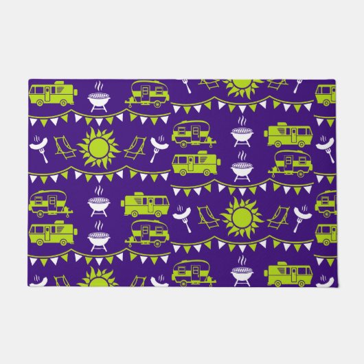 キャラバンキャンピングデコール ドアマット (正面)