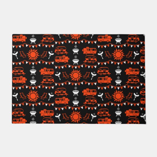 キャラバンキャンピングデコール ドアマット (正面)