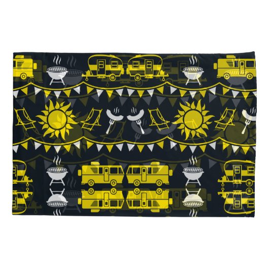 キャラバンキャンピングデコール 枕カバー (裏面)