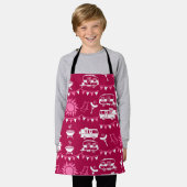 キャラバンキャンピングホームデコール エプロン (着用した状態)