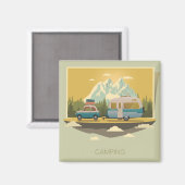 キャラバンキャンプ マグネット (正面/裏面)