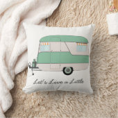 キャラバンクッション – レトロキャラバンサマーバケーション クッション (ブランケット)