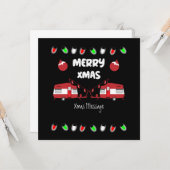 キャラバンクリスマスデコードオーマラテマグカップ カード (正面/裏面インサイチュ)