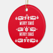 キャラバンハッピークリスマスキャンプ セラミックオーナメント (左)