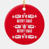 キャラバンハッピークリスマスキャンプ セラミックオーナメント (裏面)