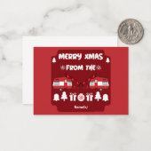 キャラバンハッピークリスマスキャンプ ノートカード (正面/裏面インサイチュ)