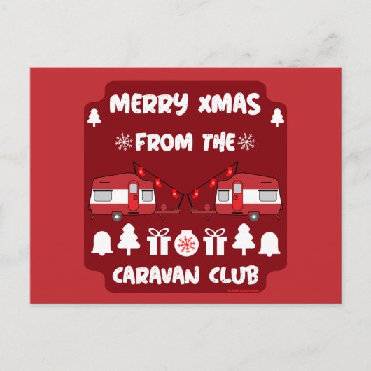 キャラバンハッピークリスマスキャンプ ポストカード (正面)