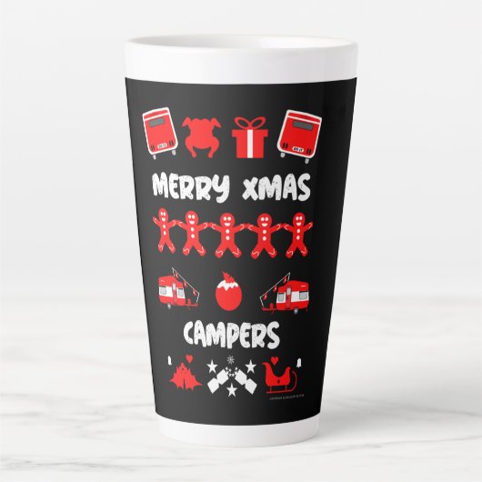 キャラバンモーターホーム醜い カフェラテマグ (正面)