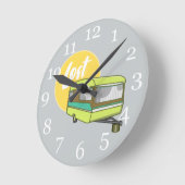 キャラバン失ったサマーホリデイ ラウンド壁時計 (傾斜)